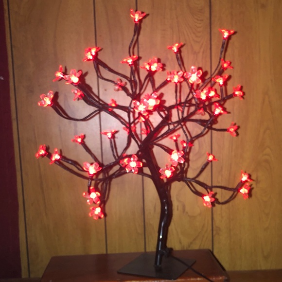 Multi colored light-up cherry blossom tree light/lamp - Picture 2 of 11